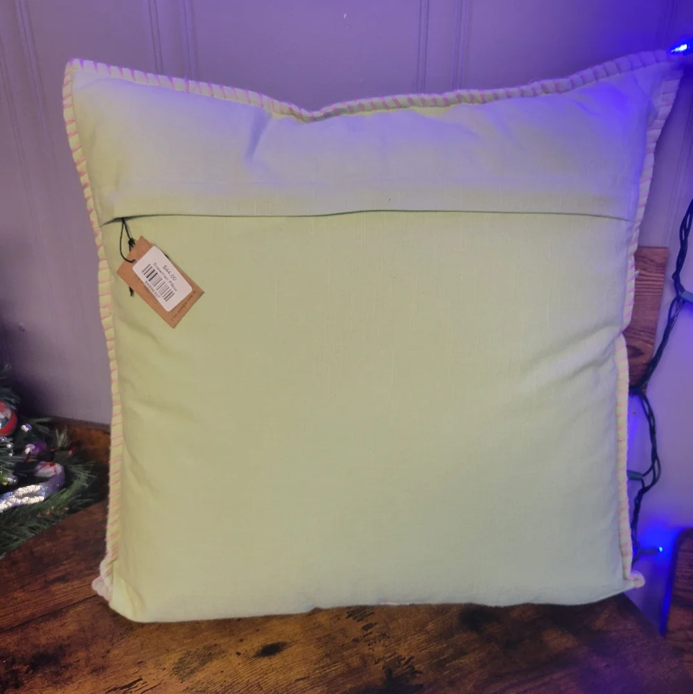 Festive Snowman Throw Pillow-multi colored